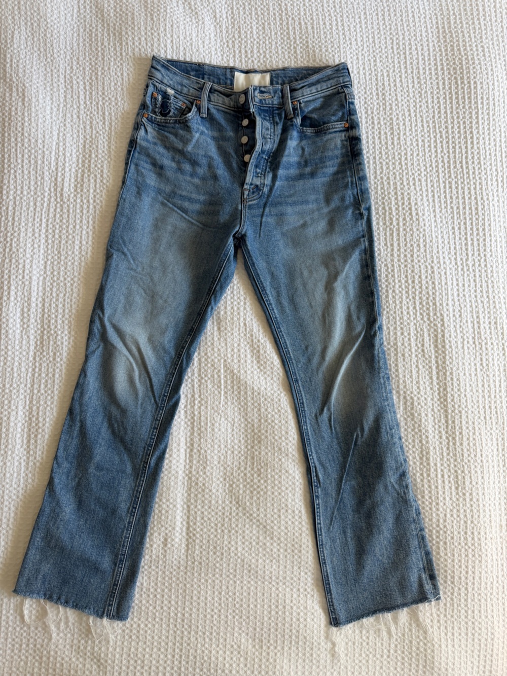 MOTHER Tripper Flood Fray Jeans